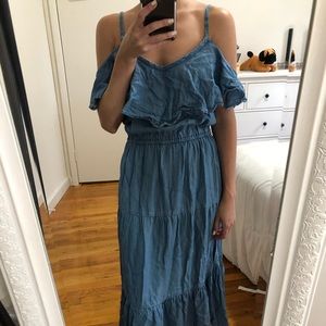 Long denim dress